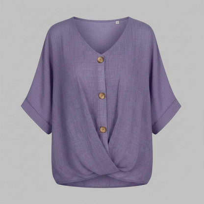 Elegante V-Ausschnitt Bluse | Damenmode für jeden Anlass
