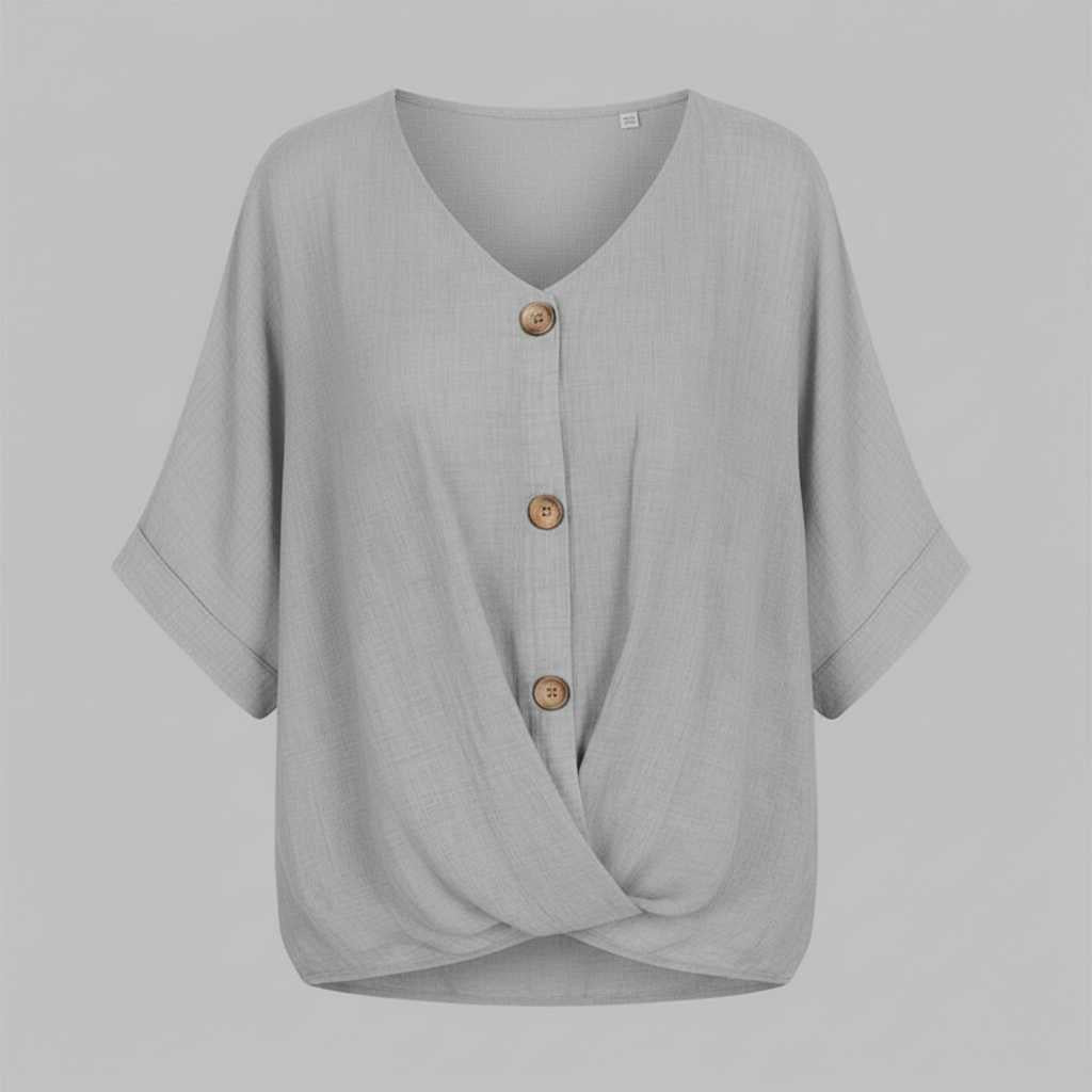 Elegante V-Ausschnitt Bluse | Damenmode für jeden Anlass