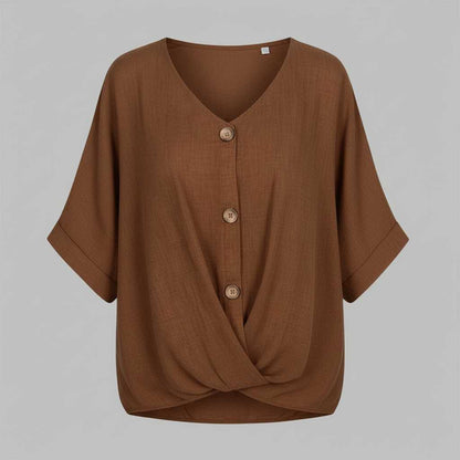 Elegante V-Ausschnitt Bluse | Damenmode für jeden Anlass