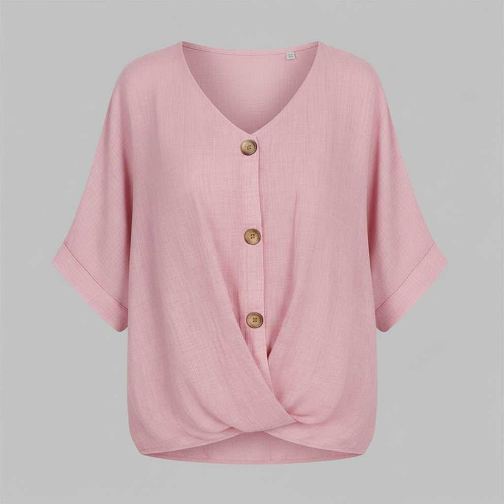 Elegante V-Ausschnitt Bluse | Damenmode für jeden Anlass