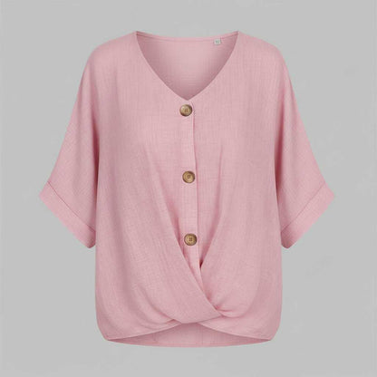 Elegante V-Ausschnitt Bluse | Damenmode für jeden Anlass