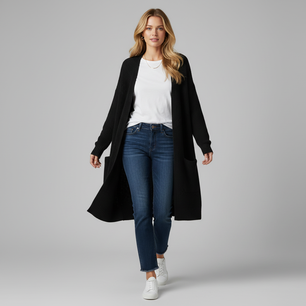 Eleganter Damen Cardigan | Vielseitige Strickjacke