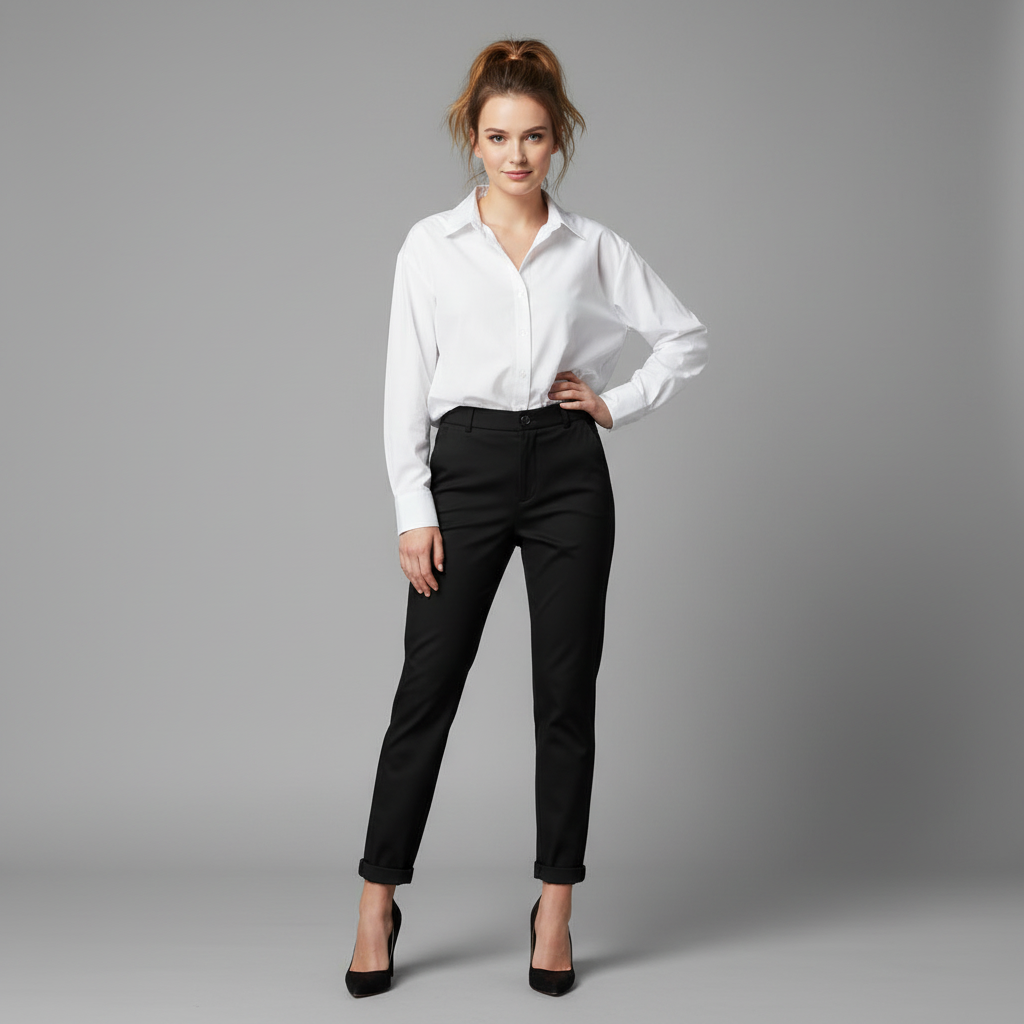 Hochtaillierte Damen Anzughose | Elegante Bürohose