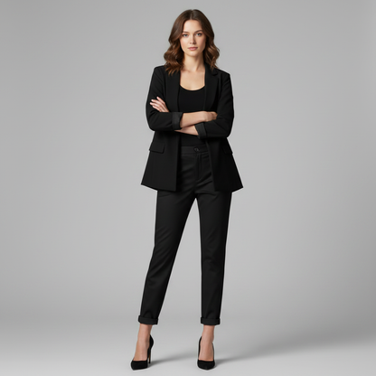Hochtaillierte Damen Anzughose | Elegante Bürohose