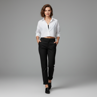 Hochtaillierte Damen Anzughose | Elegante Bürohose