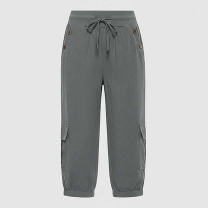 Jana | Damen Freizeithose mit Elastischem Bund und Taschen
