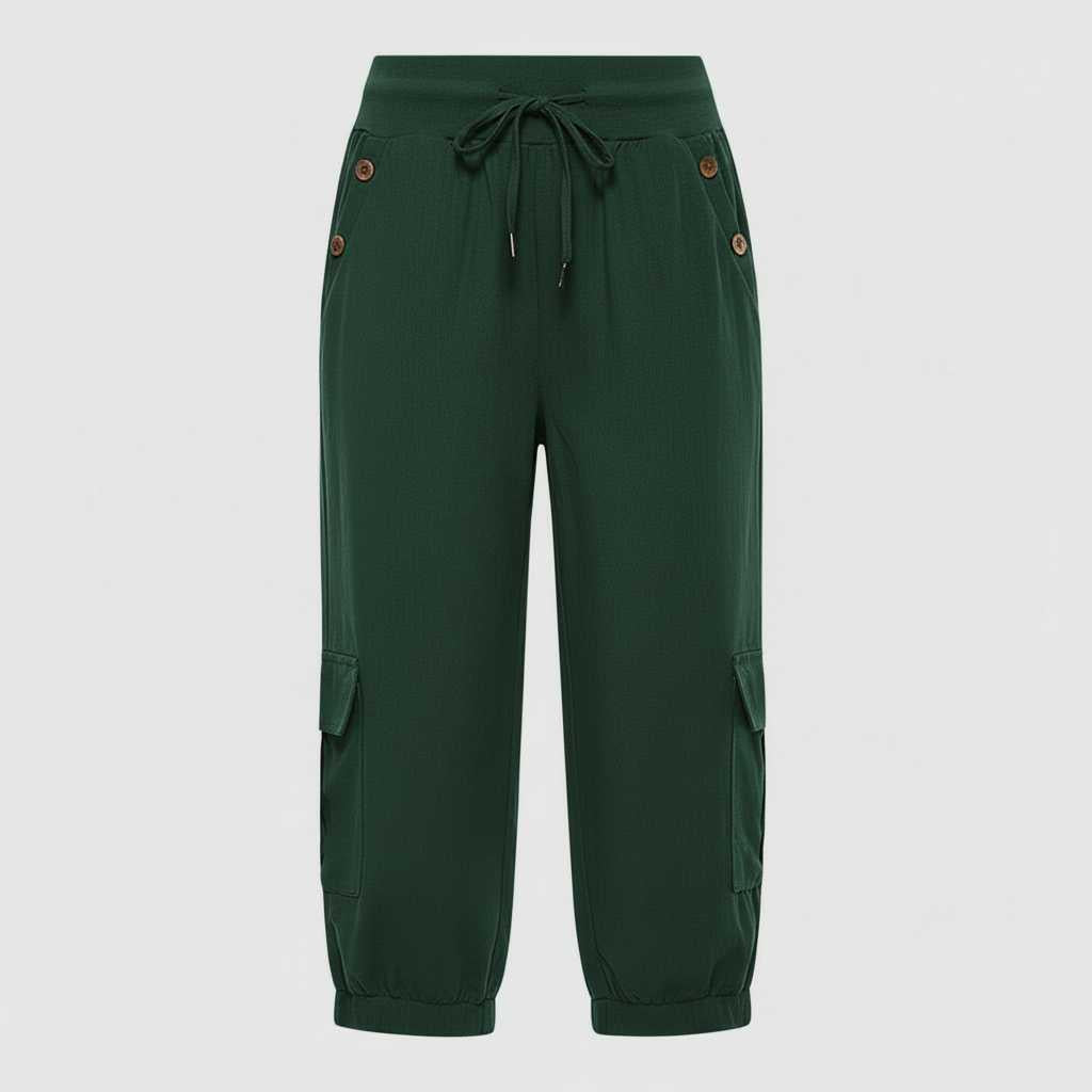 Jana | Damen Freizeithose mit Elastischem Bund und Taschen