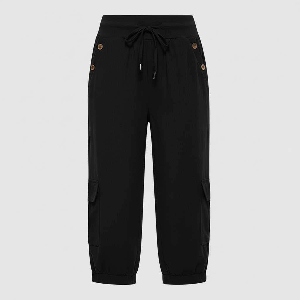 Jana | Damen Freizeithose mit Elastischem Bund und Taschen