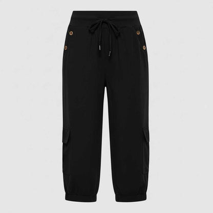 Jana | Damen Freizeithose mit Elastischem Bund und Taschen