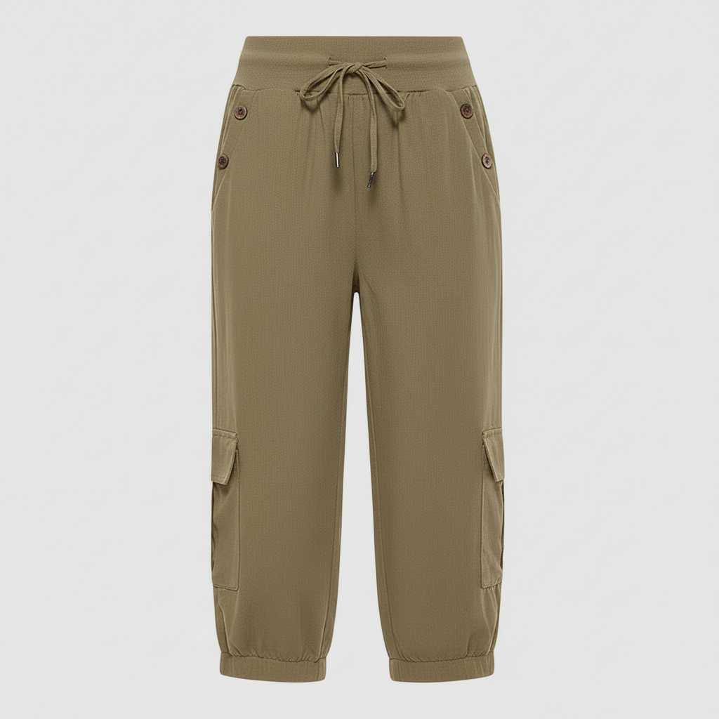 Jana | Damen Freizeithose mit Elastischem Bund und Taschen