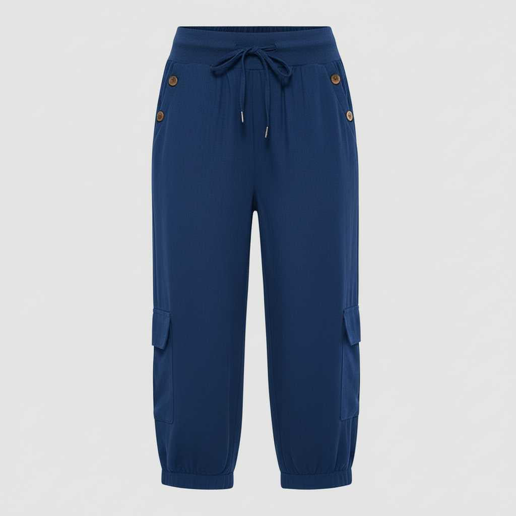Jana | Damen Freizeithose mit Elastischem Bund und Taschen