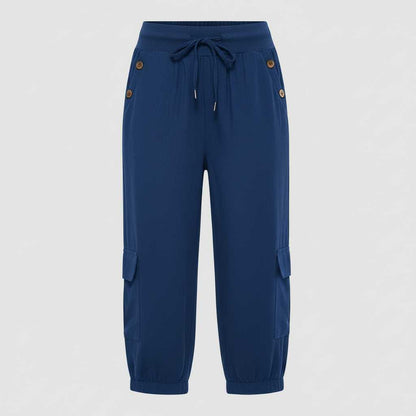 Jana | Damen Freizeithose mit Elastischem Bund und Taschen